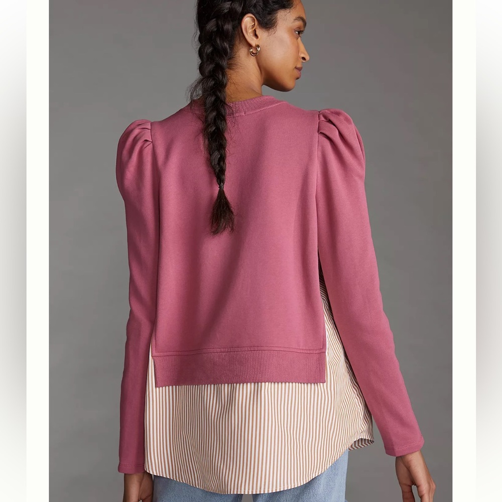 Anthropologie Maeve Mauve Knit Top